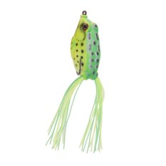 Frog Fishing Lure Crankbait Hooks - Green Yellow A01 (Intl)