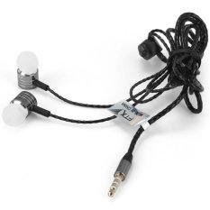 FTX - 801 1.2M In Ear Stereo Earphone with 3.5mm Plug Good Sound Quality (Silver) - Intl