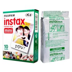 Fujifilm Instax Mini Instant White 10 Film for Fuji 7s 8 25 50s 70 90 / Polaroid 300 Instant Camera / Share SP-1 Printer - INTL