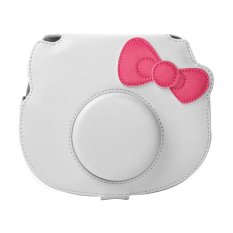 Fujifilm Kamera Instax 8 Kitty Special Edition Leather Bag/Tas/Case - Putih