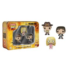 Funko The Walking Dead 3-Pack Tin - Rick, Daryl & Teddy Bear Girl Zombie - Tins - 4799