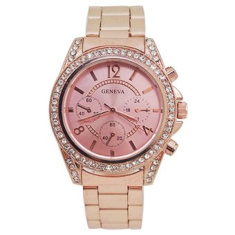 geneva jam tangan wanita analog fashion stainless steel quartz wrist geneva jam tangan wanita analog fashion stainless steel quartz wrist