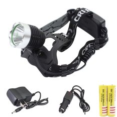 Genwiss 3000 lumens CREE XM-L T6 LED Aluminum Alloy Headlamp Head Torch Lamp light Flashlight 3 Mode Strong Bright / Normal Bright / Flashing Super T6 White light (Include 2 x 5000mAh 18650 battery)