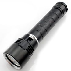 Genwiss Waterproof Underwater diving CREE 3*XM-L2 LED Flashlight Torch Lamp Ligh super T6 5500 lumens diver 30m for Camping Biking Hunting Fishing (include 2 x 5000mAh 18650 Batteries and Charge)