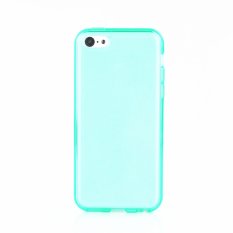 GETEK Ultra Thin Clear Rubber Silicone TPU Soft Back Cover Case for iPhone SE / 5S / 5 (Green)
