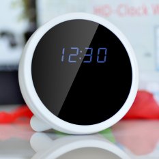 GETEK Wireless 1080P WiFi HD Camcorder Alarm Clock Shape DVR Hidden Spy Camera (White) (Intl)