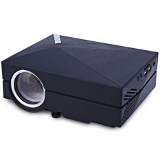 GM60A LCD Projector 1000Lm 800 x 480 Pixels 1080P HD DLNA Miracast Airplay Functional Home Theater Cinema - US PLUG (BLACK)