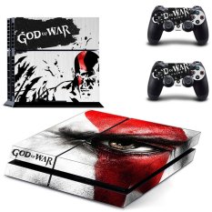God of War Design Protective Decal Skin Sticker for Sony Playstation 4 PS4 Console & 2 Controllers (Intl)