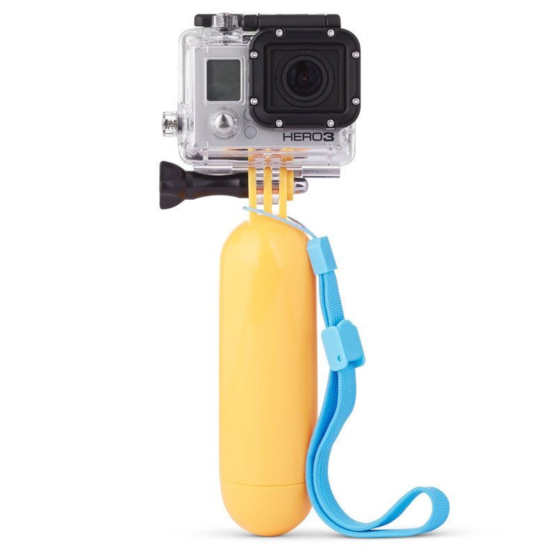 Gopro Hero+LCD 2 3 3+ 4 Floating Hand Grip Handle Float Mount Accessory (Yellow)