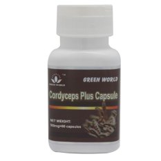 Green World Cordyceps Plus Capsule Obat Paru TBC 500mg - 60