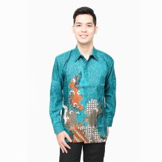Hansen & Lisa Kemeja Batik Semi Sutra Lengan Panjang BSTR 101 - Tosca