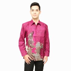 Hansen & Lisa Kemeja Batik Semi Sutra Lengan Panjang BSTR 101 - Ungu
