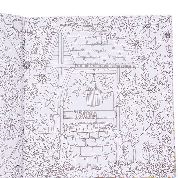 Hanyu Coloring Book Secret Garden 40 Pages English