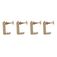 HAOFEI Golden Copper 4/4 3/4 Violin Metal Fiddle Fine Tuner Adjuster Parts 4 Pieces - INTL