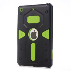 Hard PC + Soft Silicon Back Case for Apple iPad Mini 1 2 3 (Light Green)