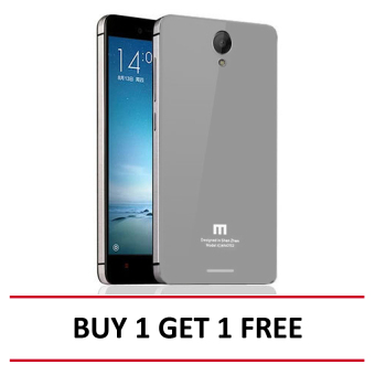 hardcase aluminium tempered glass series for xiaomi redmi note 2 silver buy 1 get 1 free hardcase aluminium tempered glass series for xiaomi redmi note 2 silver buy 1 get 1 free