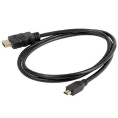 HDMI High Speed HDMI to Micro HDMI Cable OD5.5mm Gold Plated 4K - 2 meter - Hitam