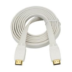 HDMI Kabel Flat 2 Meter Versi 1.4 - Putih