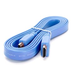 HDMI Kabel Flat High Speed Video Audio Cable 2M - Biru