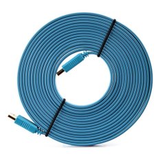 HDMI Kabel HDMI Flat Male - Male 5M - Biru
