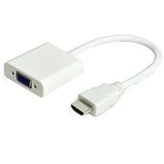 HDMI to VGA Adapter with Audio - HD008-1 - Putih