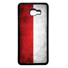 Heavencase Hard Case Samsung Galaxy C7 Motif Bendera Indonesia Casing Cover - Hitam