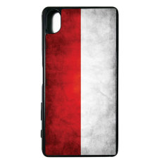 Heavencase Soft Case Sony Xperia X Motif Bendera Indonesia Casing Cover - Hitam