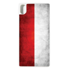 Heavencase Soft Case Sony Xperia X Motif Bendera Indonesia Casing Cover - Putih