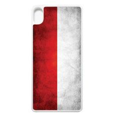 Heavencase Soft Case Sony Xperia Xa / Xa Dual Motif Bendera Indonesia Casing Cover - Putih