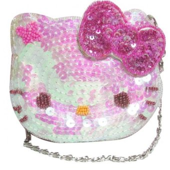 hello dompet koin rantai sequin hello sanrio hello dompet koin rantai sequin hello sanrio
