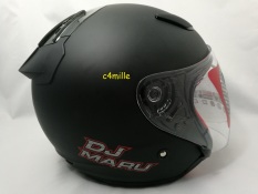 Helm KYT Dj Maru Polos Black Doff