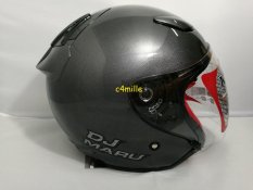Helm KYT Dj Maru Solid Gun Metal / Abu Tua