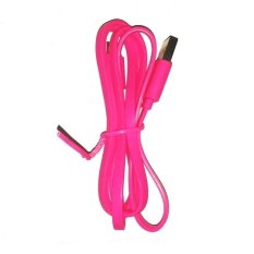 Hippo Kabel Data Charger Lightning USB Untuk iPhone5/5s/5c iPhone6/6plus iPad Mini/Retina - Pink