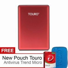 Hitachi HGST Touro S 1TB 7200RPM - Merah + Free New Pouch Touro + Antivirus Trend Micro