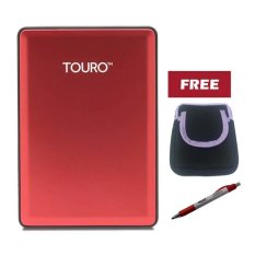 Hitachi Touro S 500GB 7200RPM - Red + Pouch dan Pulpen