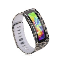 HKS Replacement Wrist Band Bracelet for Samsung Galaxy Gear Fit w/Clasp No Tracker Leopard - Intl