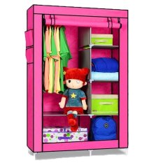 Home-Klik Lemari Baju 2 Sisi - Pink