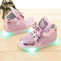 Honey Bee Babyshop Sepatu Anak Pink Lampu Balita Shoes