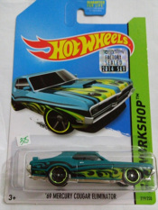 Hot Wheels - 69 Mercury Cougar Eliminator Blue Factory Seal