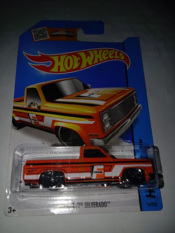 Hot Wheels - 83 Chevy Silverado Orange Tampo Fram