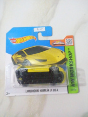 Hot Wheels - Lamborghini Huracan LP 610-4 Yellow Short Card