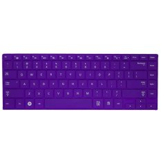 HRH Keyboard Skin Cover Film Protector For Samsung Q470 700Z4AH 530U4B 535U4C 700Z4A 900X4C 900X4D(Soild Purple)- Intl