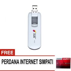 Huawei E3276 Modem 4G LTE FDD 100Mbps logo STC Support All GSM - Putih + Gratis Perdana Internet Simpati - Merah