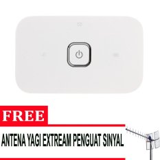 Huawei Vodafone R216 Modem Wifi 4G Speed Up to 150Mbps Support Semua Gsm - White + Antena Yagi Extream - Putih