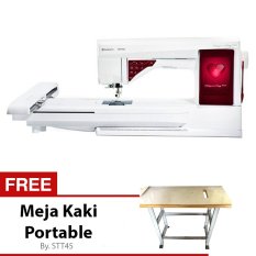 Husqvarna Viking Designer Ruby Deluxe + Stt.45 + Gratis Meja + Kaki Portable