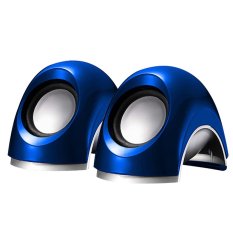 ifang 2Pcs Pair Of USB Computer Mini Speakers (Blue)