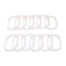 IKEA Ringsjon Ring Tirai Kamar Mandi -12 Pcs (Transparan)