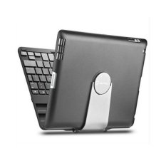 iLife IPad Case, iPad Keyboard Case, New Trent Airbender 1.0 Wireless Bluetooth Clamshell iPad Keyboard Case with 360 Degree Rotation and Multi-Angle Stand for iPad 4 Black