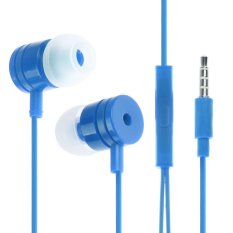 In-ear Stereo Headphone Earphone Earbud w/Microphone For iphone HTC Samsung MP3 Dark Blue (Intl)