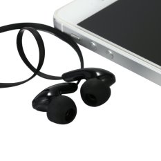 In-ear Stereo Headset 3.5mm Audio Plug Music Earphone Noise Cancellation for iPhone 6S 6 6Plus Samsung S6 Note 5 HTC MP4 Notebook Desktop (Black) (Intl)